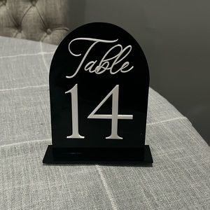 Wedding Table Numbers